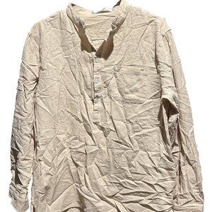 Beige Longsleeve Blouse Audate Size L